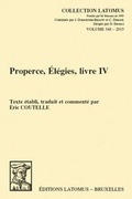 Cover: Properce, Elegies, livre IV - Peeters Publishers