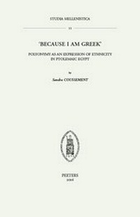 Enlarge image Cover: 'Because I Am Greek' - Peeters Publishers