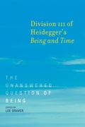 Cover: Division III of Heidegger's Being and Time - MIT Press