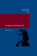 Cover: Savigny International? - Vittorio Klostermann Verlag