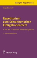 Cover: Repetitorium zum Schweizerischen Obligationenrecht - St&auml;mpfli Verlag AG