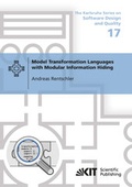 Cover: Model Transformation Languages with Modular Information Hiding - KIT Scientific Publishing