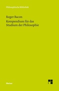 Cover: Kompendium f&uuml;r das Studium der Philosophie - Meiner