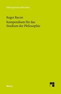 Cover: Kompendium f&uuml;r das Studium der Philosophie - Meiner
