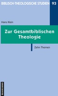 Cover: Zur Gesamtbiblischen Theologie - Vandenhoeck & Ruprecht