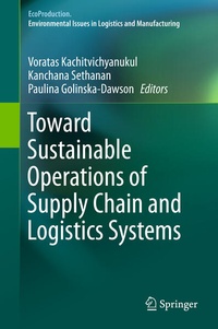 Enlarge image Cover: Toward Sustainable Operations of Supply Chain and Logistics Systems - Springer