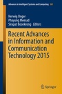 Cover: Recent Advances in Information and Communication Technology 2015 - Springer