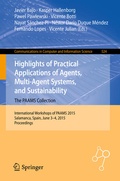 Cover: Highlights of Practical Applications of Agents, Multi-Agent Systems, and Sustainability: The PAAMS Collection - Springer