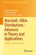 Cover: Marshall Olkin Distributions - Advances in Theory and Applications - Springer