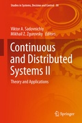 Cover: Continuous and Distributed Systems II - Springer