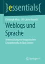 Cover: Weblogs und Sprache - Springer VS