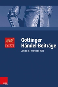 Abbildung von: Göttinger Händel-Beiträge, Band 16 - Vandenhoeck & Ruprecht