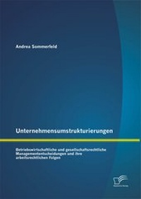 Abbildung von: Unternehmensumstrukturierungen: Betriebswirtschaftliche und gesellschaftsrechtliche Managemententscheidungen und ihre arbeitsrechtlichen Folgen - Diplomica Verlag