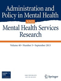 Abbildung von: Administration and Policy in Mental Health and Mental Health Services Research - Springer