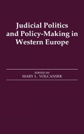 Cover: Judicial Politics and Policy-making in Western Europe - Routledge
