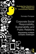 Cover: Corporate Social Responsibility, Sustainability and Public Relations - Routledge