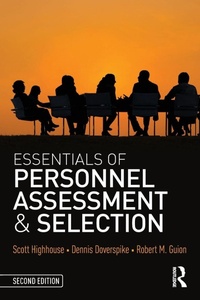 Enlarge image Cover: Essentials of Personnel Assessment and Selection - Routledge