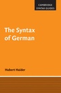 Cover: The Syntax of German - Cambridge University Press
