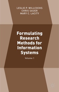 Enlarge image Cover: Formulating Research Methods for Information Systems - Palgrave Macmillan