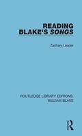 Cover: Reading Blake's Songs - Routledge