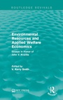 Cover: Environmental Resources and Applied Welfare Economics - Routledge