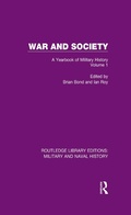 Cover: War and Society Volume 1 - Routledge