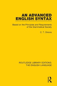 Abbildung von: Routledge Library Editions: The English Language - Routledge