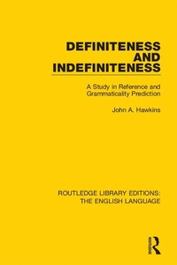 Enlarge image Cover: Definiteness and Indefiniteness - Routledge