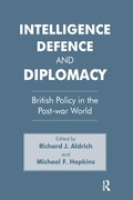 Cover: Intelligence, Defence and Diplomacy - Routledge
