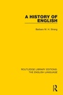 Cover: A History of English - Routledge
