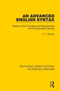 Cover: An Advanced English Syntax - Routledge