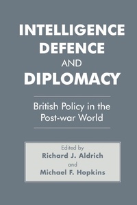 Enlarge image Cover: Intelligence, Defence and Diplomacy - Routledge