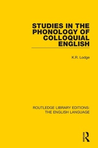 Abbildung von: Studies in the Phonology of Colloquial English - Routledge