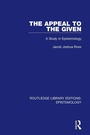 Cover: The Appeal to the Given - Routledge