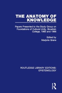 Enlarge image Cover: The Anatomy of Knowledge - Routledge