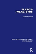Cover: Plato's Theaetetus - Routledge