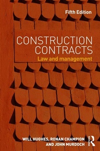 Enlarge image Cover: Construction Contracts - Routledge
