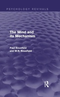 Cover: The Mind and its Mechanism - Routledge