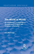 Cover: The World of Words - Routledge