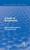 Cover: A Book of Broadsheets (Routledge Revivals) - Routledge