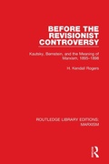 Cover: Before the Revisionist Controversy (RLE Marxism) - Routledge