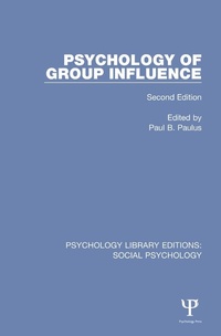 Enlarge image Cover: Psychology of Group Influence - Psychology Press Ltd