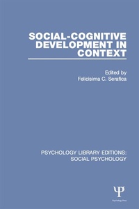 Enlarge image Cover: Social-Cognitive Development in Context - Psychology Press Ltd