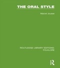 Cover: The Oral Style (RLE Folklore) - Routledge