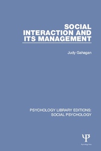 Enlarge image Cover: Social Interaction and its Management - Psychology Press Ltd