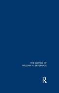 Cover: The Works of William H. Beveridge - Routledge
