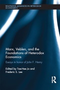 Cover: Marx, Veblen, and the Foundations of Heterodox Economics - Routledge