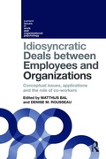 Cover: Idiosyncratic Deals between Employees and Organizations - Routledge