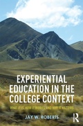 Cover: Experiential Education in the College Context - Routledge