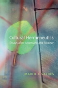 Cover: Cultural Hermeneutics - University of Toronto Press